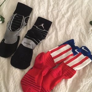 Jordan and Nike B-BALL socks